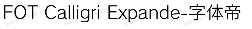 FOT Calligri Expande字体转换